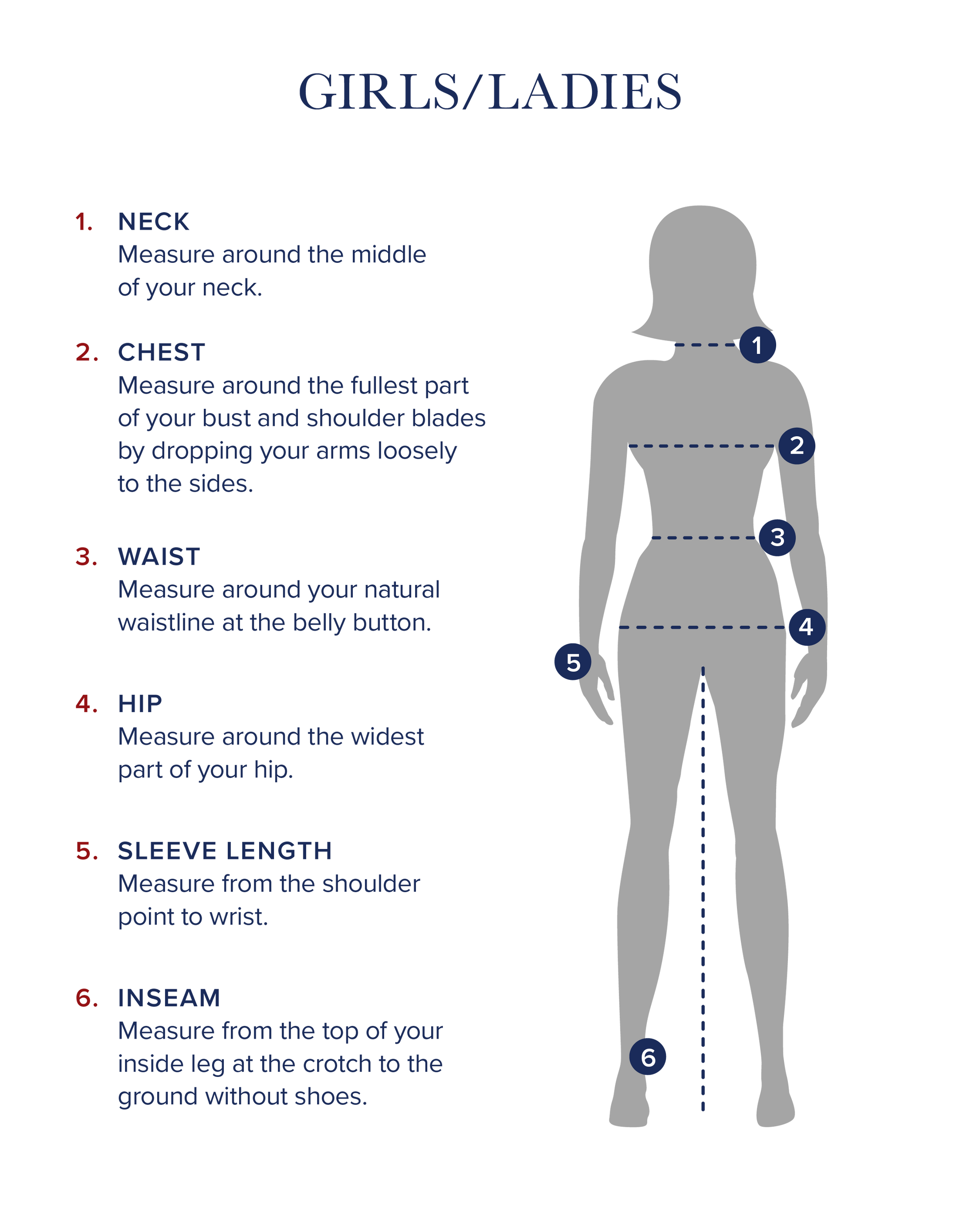 Sizing Guide – Peninsula Grammar